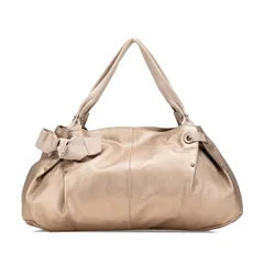 サルヴァトーレフェラガモ ヴァラリボン トートバッグ ゴールド レザー レディース Salvatore Ferragamo【228-11653】
