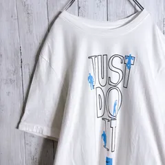 【入手困難】ナイキ NIKE JUST DO IT ホワイト デカロゴ 半袖Tシャツ #2334