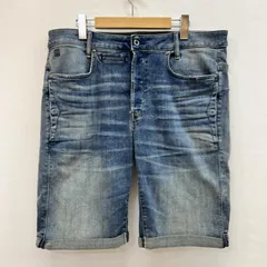ジースターロゥ D-STAQ 3D 1/2 STRAIGHT ウォッシュ加工 3D デニム メンズ 34インチ ISItems【USED】【古着】【中古】50159249
