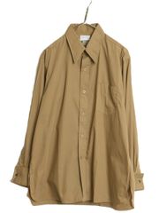 デッドストック 60s Elmer Davis コットン 長袖 シャツ メンズ L / 新品 ヴィンテージ マチ付き ドレス カジュアル 薄手 ポケット付き 無地 お得なクーポン配布中!】 デッドストック 60s Elmer Davis コットン