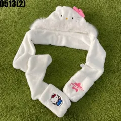 ハローキティ ミトン 帽子 マフラー