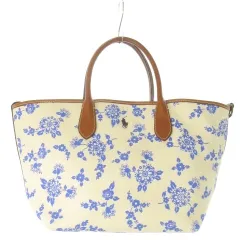 ポロ ラルフローレン POLO RALPH LAUREN トートバッグ 白 ホワイト アイボリー 青 ブルー 花柄 フローラル ロゴ 0200017108 /CK26 ■GY18