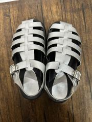 COACH FRANNY サンダル ホワイト系 24.5cm - メルカリ