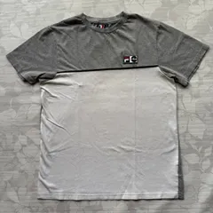 FILA フィラ 半袖 Tシャツ グレー×ホワイト バイカラー Sサイズ