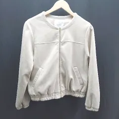 ◇ 3can4on サンカンシオン カジュアル 前チャック閉め 長袖 ブルゾン サイズ2 ベージュ レディース E  【1304210000454】のサムネイル
