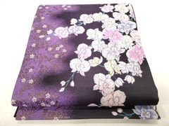 岡重 くるり 名古屋帯 唐草模様 黒系 - メルカリ