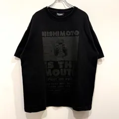 NISHIMOTO IS THE MOUTH ニシモト イズ ザ マウス Kosuke Kawamura Collaboration S/S TEE  河村康輔 コラボ 半袖Tシャツ ブラック L【送料込み】
