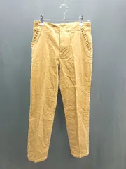 ◇ AMERICAN HOLIC アメリカン ホリック 無地 コーデュロイ フリル センタープレス パンツ サイズS キャメル レディース E  【1304210017872】
