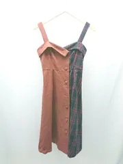 ◇ titty＆Co. ジャンパースカート カジュアル チェック柄 - ロング丈 ワンピース サイズS ブラウン レディース E  【1304210012310】のサムネイル