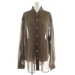 シンゾーン Shinzone SHEER DADDY SHIRT シャツ ブラウス 長袖 シアー シースルー F0 茶 ブラウン 25MMSBL09 /AN31のサムネイル