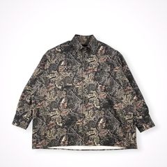 極美品 猫 ブルゾン 総柄 ネコ ビッグシルエット オーバーサイズ 