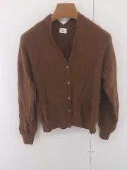 ◇ URBAN RESEARCH DOORS ウール混 長袖 ニット カーディガン サイズONE ブラウン系 レディース P  【1304250004931】