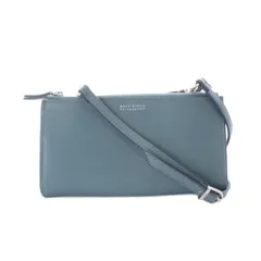 マッキントッシュフィロソフィー MACKINTOSH PHILOSOPHY ショルダーウォレット 財布 小銭入れ レザー 本革 水色 ロゴ入り ジップ開閉 /RI ■OSのサムネイル