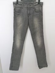 LEE グレー スリムフィット デニムパンツ L y2k ストリート グランジ 