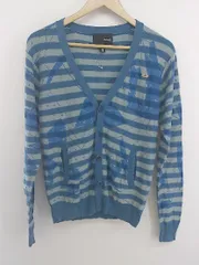 ◇ Hurley ハーレー 総柄 長袖 ニット カーディガン サイズ S ブルー メンズ E  【1304260014319】のサムネイル