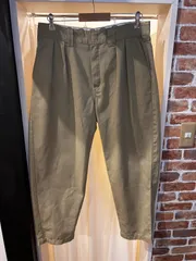 A-1910 ディッキーズ Dickies ツータック ワイドスラックス ワークパンツ ワイドチノ ベージュ ワイドシルエット サイズ表記W32