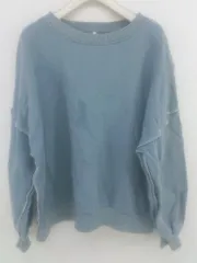 ◇ JUNOAH ジュノア スウェット 長袖 トレーナー サイズL サックスブルー系 レディース E  【1304260028224】のサムネイル