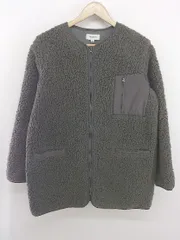◇ COLONY 2139 ジップアップ ノーカラー 長袖 ボア ジャケット サイズM グレー系 レディース E  【1305010005977】のサムネイル