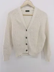 ◇ apart by lowrys アパートバイ ローリーズ コットンニット 長袖 カーディガン サイズF ライトベージュ系 レディース E  【1305010013583】
