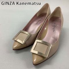 GINZA Kanematsu 銀座かねまつ パンプス23.5cm シルバー - メルカリ