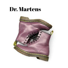 美品】Dr. Martens パープル ブーツ UK5 フラワー花柄 8ホール - メルカリ