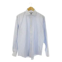 ポロ バイ ラルフローレン Polo by Ralph Lauren シャツ レギュラー 長袖 ストライプ 43-86 青 ブルー ピンク /CK15 ■GY61のサムネイル
