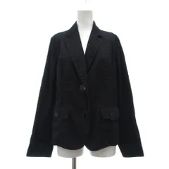 ソニアリキエル SONIA RYKIEL ジャケット 46 黒 ブラック 長袖 テーラードカラー フラップポケット /SX ■GY60のサムネイル