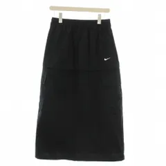 ナイキ NIKE スカート S 黒 ブラック ゴムウエスト カーゴポケット ミディ丈 /LP ■GY59のサムネイル