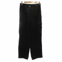 セオリー Theory 23SS CRUSHED ACETATE CARGO PANT HB サテン カーゴパンツ ワイド 小さいサイズ 00 黒 ブラック 01-3206405 /GV ■GY19のサムネイル