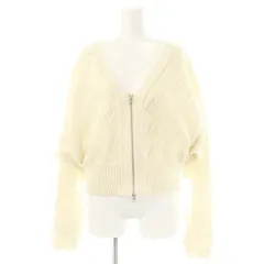 ステュディオス STUDIOUS 24SS Diamond Knit Cardigan カーディガン ニット ジッパーフライ F アイボリー /MF ■OSのサムネイル