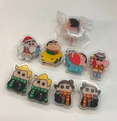 (業者配送) クレヨンしんちゃん コレクション 多用途 アクリル リバーシブル クリップ 9個 まとめ
