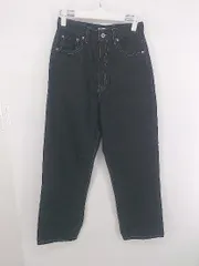 ◇ apres jour mignon シンプル カジュアル ワイド ジーンズ デニム パンツ サイズＭ ブラック レディース P  【1307150001918】のサムネイル