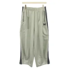 ニードルス ニードルズ Needles ヒザデル トラックパンツ H.D. Track Pant イージーパンツ ウエストゴム ロゴ刺繍 XS グレー 紺 ネイビー QV1595 /YT