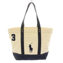 ポロ・ラルフローレン Polo トートバッグ ビッグポニー WHITE - メルカリ