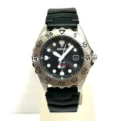 【楠本質店/元住吉】セイコー　SEIKO　AIR DIVERS　SCUBA　V145-0AH0　TITANIUM（チタニウム） 200m防水　稼働品　ガラスキズ有　メンズ　腕時計