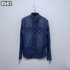 M ゲス インディゴデニム COLOR 2P ウェスタン デニム シャツのサムネイル