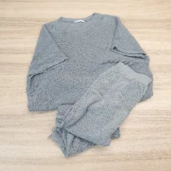 ◇ FREAK'S STORE 切りっぱなし ニット スリット ダメージ加工 ひざ丈 - カットソー スカート サイズF グレー レディース E  【1307210036430】のサムネイル