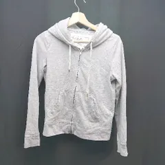 ◇ mysty woman ミスティウーマン ラメ糸織 ジップアップ シンプル カジュアル 長袖 パーカー サイズF グレー レディース E  【1307210045098】のサムネイル