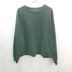 ◇ BROWNY Vintage クルーネック 厚手 シンプル オシャレ ストレッチ 長袖 トレーナー サイズM ブラック レディース E  【1307260043181】のサムネイル