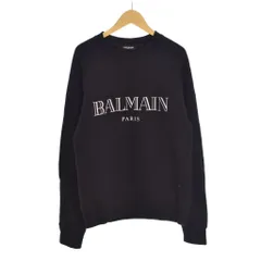 バルマン BALMAIN トレーナー スウェット ロゴプリント リフレクター クルーネック プルオーバー 黒 ブラック XS W8H6279/350のサムネイル