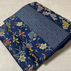 m577 夏帯 波 正絹 名古屋帯 - メルカリ