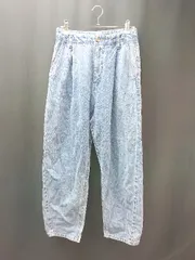 ◇ kutir クティール ワンタック ステッチ 厚手 シンプル カジュアル おしゃれ デニムパンツ サイズS ブルー レディース E  【1308290004159】のサムネイル