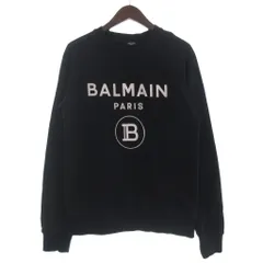 バルマン BALMAIN トレーナー スウェット プルオーバー ロゴ 32791245 長袖 クルーネック S 黒 ブラックのサムネイル