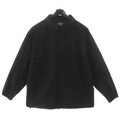 アウトドアプロダクツ OUTDOOR PRODUCTS 裏メッシュコーチジャケット TJRVA23-C001 ステンカラー ロゴ刺繍 ブラック 黒 6L 大きいサイズのサムネイル
