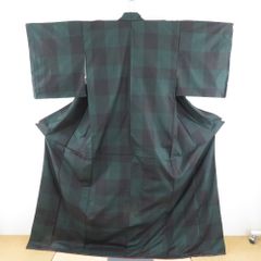 紬 着物 色無地 袷 広衿 桃色 正絹 一つ紋 仕立て上がり 身丈155cm 美
