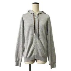 ルイヴィトン LOUIS VUITTON カシミアコットンパーカー ジップ フーディ モノグラム スウェット ニット RW171W OLM FBKC09 グレーのサムネイル