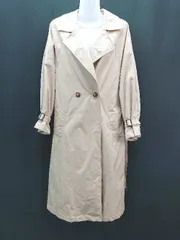 ◇ ◎ archives アルシーヴ フロントボタン 裏地プリーツ 春 秋 長袖 トレンチコート 表記なし ベージュ レディース E  【1308290035924】のサムネイル