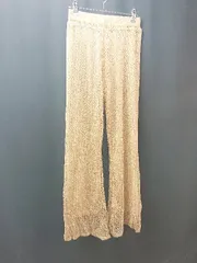 ◇ Amiur カジュアル ウエストゴム レース レイヤード パンツ サイズＦ ライトブラウン レディース E  【1308290035276】のサムネイル