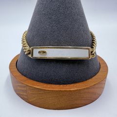 良品✨ ディオール ブレスレット 喜平 IDプレート 旧ロゴ ドイツ製 金