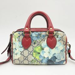 本物】グッチ ブルームス 2way ハンドバッグ PVC フラワー ショルダー